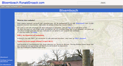 Desktop Screenshot of blixembosch.ronaldsnoeck.com
